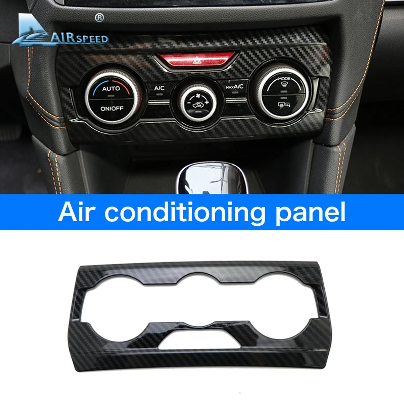 Airspeed Carbon Fiber Interior Car Door Window Lift Switch Center Console Side Air outlet conditioning panel Decor for Subaru XV (4)