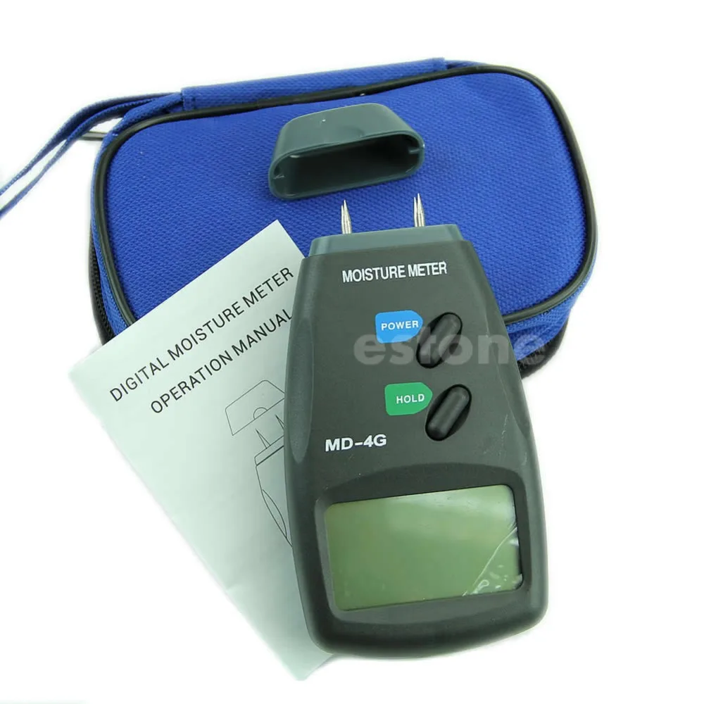 

New 5% - 40% Digital LCD 4 Pin Wood Moisture Humidity Damp Meter Detector Tester-Y103