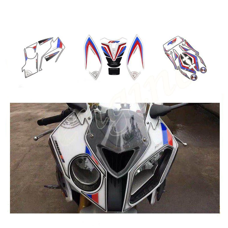 For Bmw S1000rr S1000r R S 1000 Rr 12 14 Motorcycle Front And Rear Digital Flow Patch 3d Gel Protection Patch Decals Stickers Aliexpress