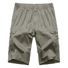 Новое поступление модные большие повседневные свободные шорты с эластичной резинкой на талии до колен мужские летние большие размеры XL 2XL 3XL 4XL 5XL 6XL