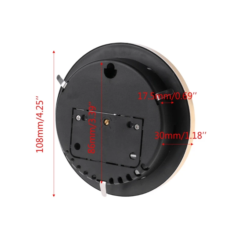 Goede 108mm Wandmontage Barometer Perspectief Ronde Dial Air Weerstation mmHg hPa