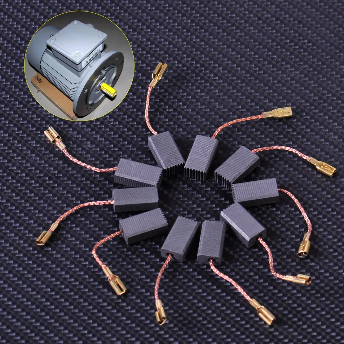 

LETAOSK New 10pcs Carbon Brushes Replacement fit for BOSCH GWS 580 GWS 850 C GWS 7-115 GWS 8-125 GWS 9-150CS GWS6-100 D11