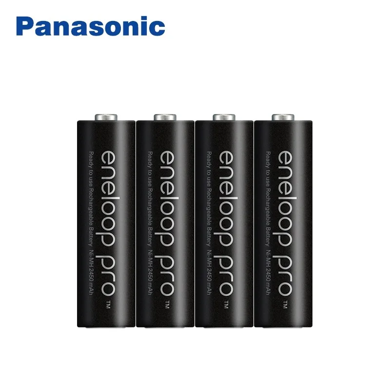 

4PCS/LOT Panasonic Eneloop Original Battery Pro AA 2550mAh 1.2V NI-MH Camera Flashlight Toy Pre-Charged Rechargeable Batteries