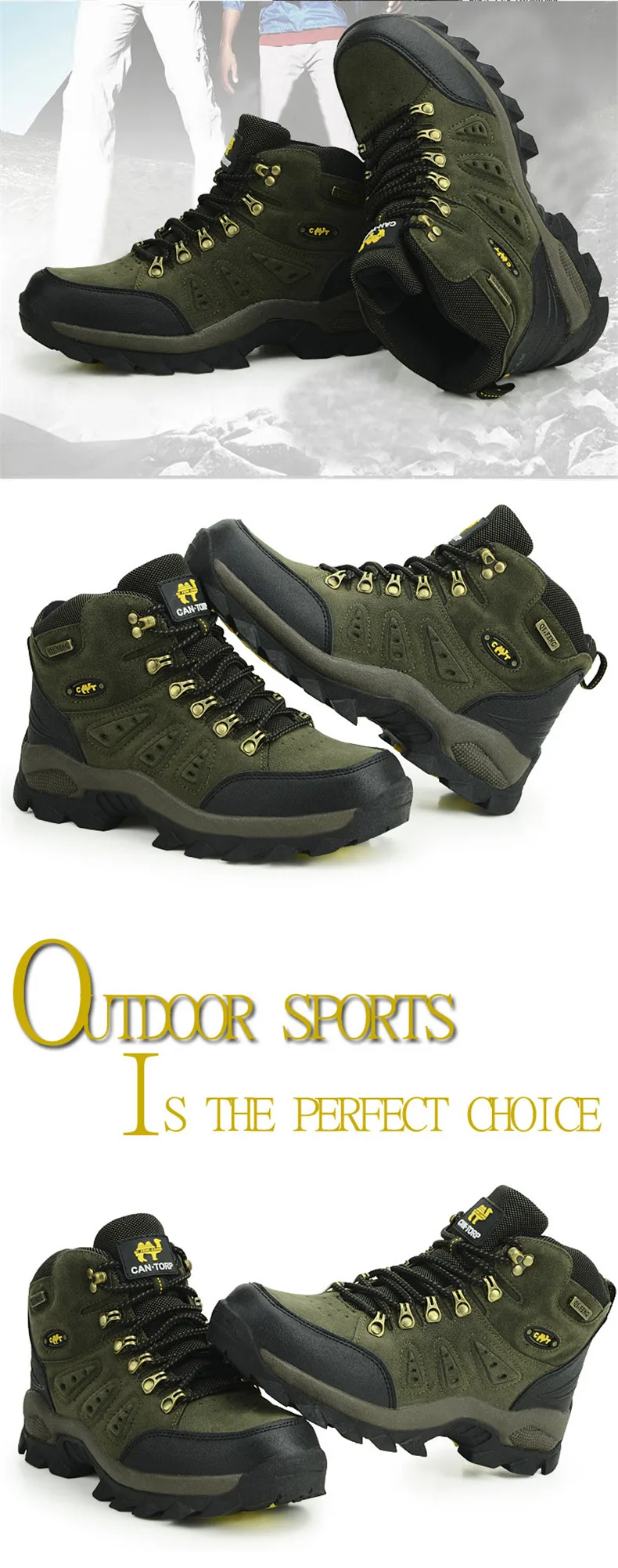 High Quality Unisex Hiking Shoes New Autumn Winter Brand Outdoor Mens Sport Cool Trekking Mountain Woman Climbing Athletic Shoes (7)