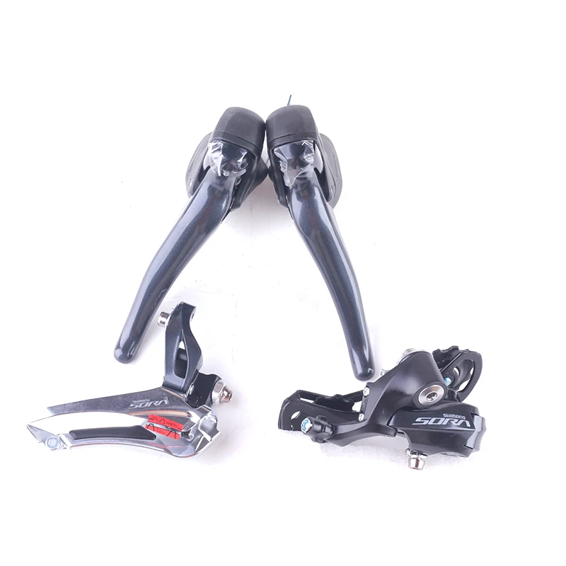 

Shimano SORA R3000 2x9s Speed Road Bicycle Small Groupset Bike Kit R3000 Shifter Brake Lever+Front Derailleur+Rear Derailleur