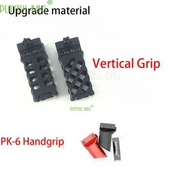 

PB Playful bag toy diy cs PK-6 nylon Hollow out Handgrip Water bullet gun Jinming SCARXM316 black cow HK416 grip accessories