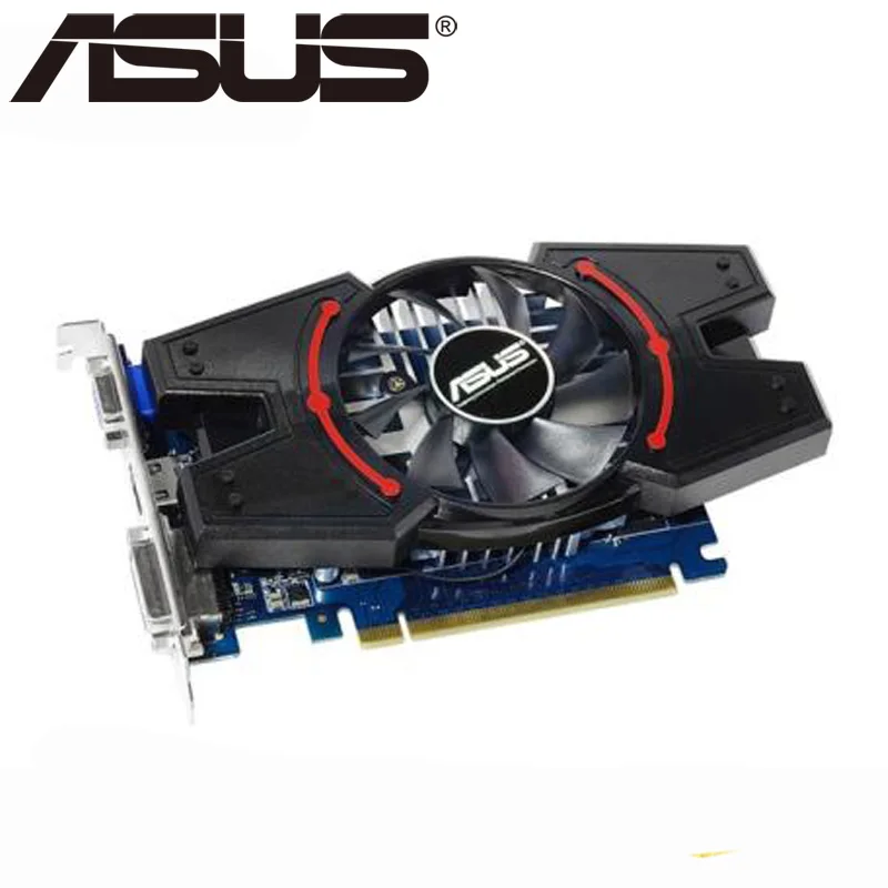 ASUS оригинальная видеокарта GT730 2GB SDDR3 видеокарты для nVIDIA Geforce GPU игры Dvi VGA Подержанные карты в продаже