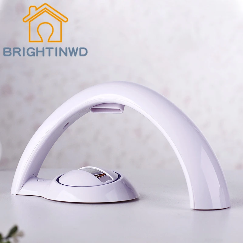 

BRIGHTINWD Latest Colorful Romantic Projection Rainbow Light Creative Home Couple Gift Rechargeable Battery LED Spotlight
