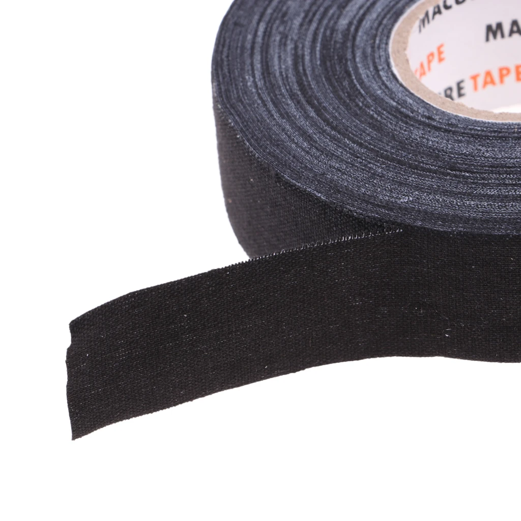 1 Roll of Durable Cloth Hockey Stick Tape Pro Quality Black White Hockey Sport Tools Accessories
