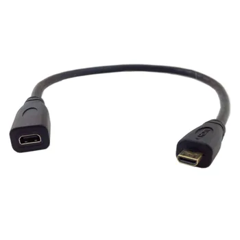 

HDMI 1.4 D type Micro HDMI Male to Micro HDMI Female M/F Extension Cable 30cm