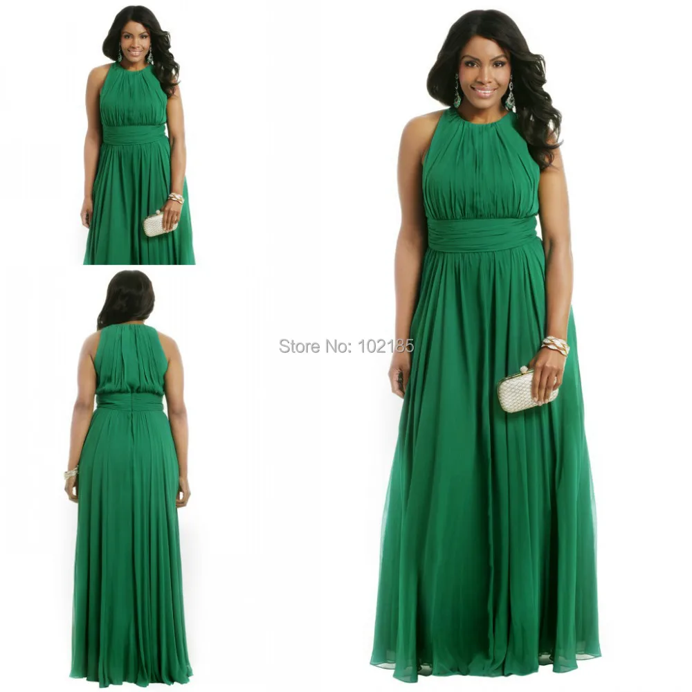 2016 new design plus size emerald green long formal green formal