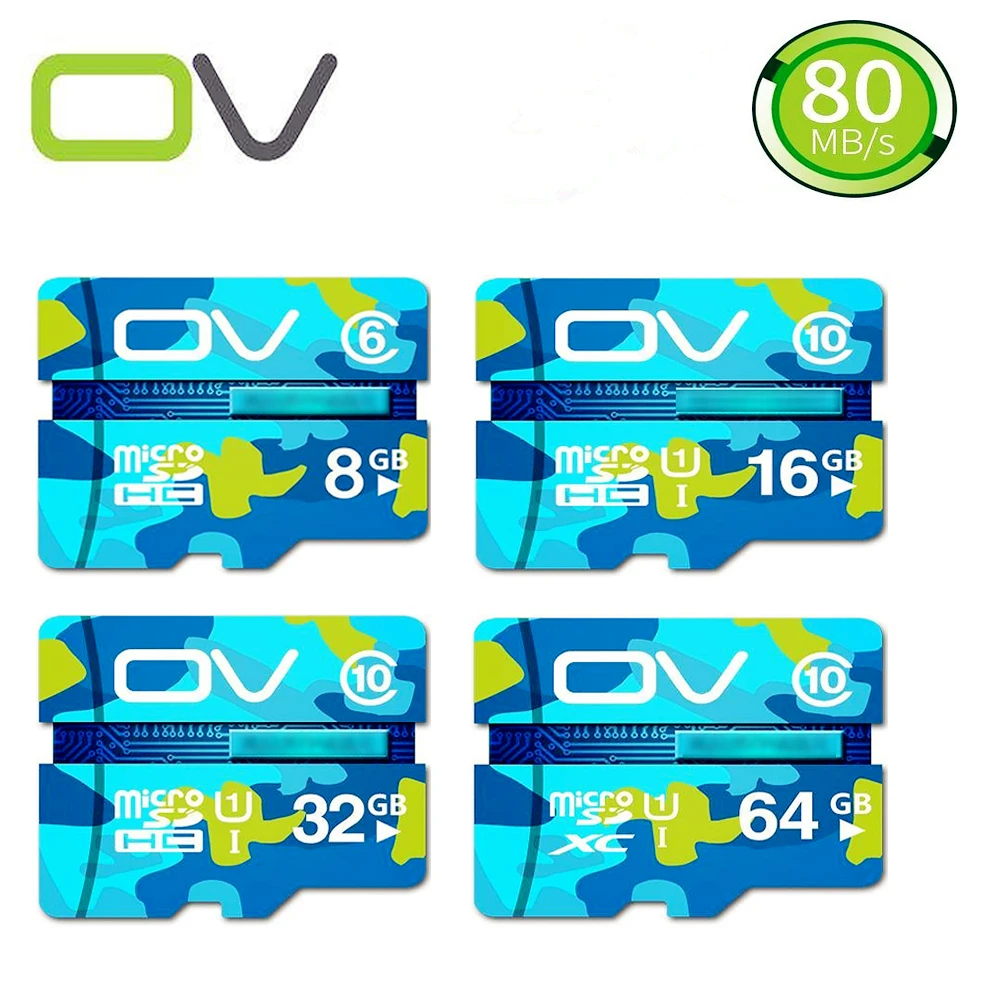  OV Original Memory Card 64GB 32GB 16GB UHS-I Class 10 Micro SD Card TF Card 8GB Class 6 Microsd Trans Flash Cards Free Shipping 