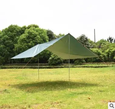 

Silver Coated Sunscreen Rain Screen Outdoor Leisure Picnic Barbecue Awning Camping Tent 3.2*3 Meters