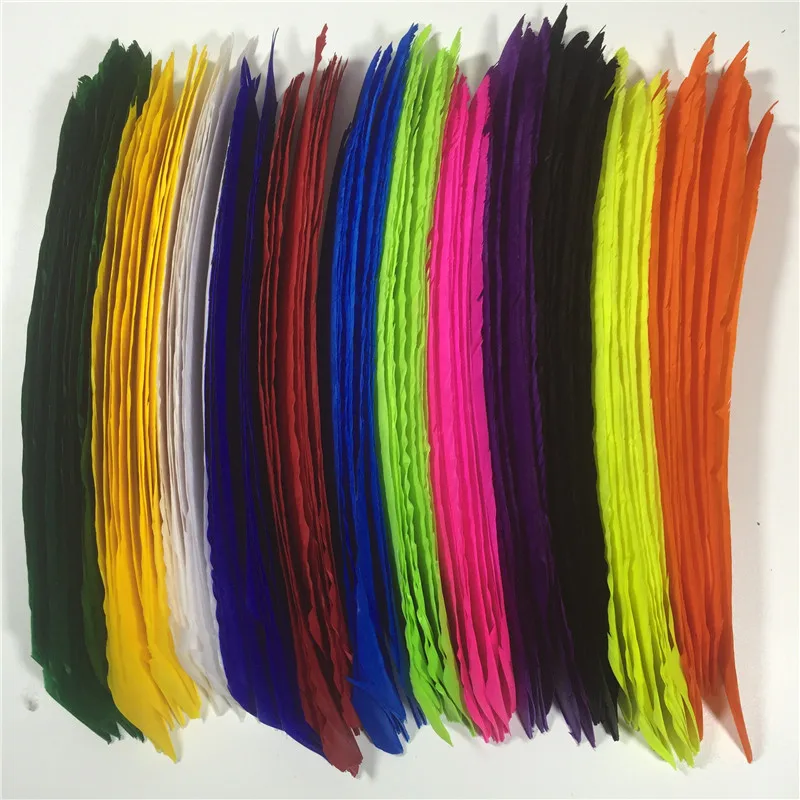 

1000pcs Multicolor Full length 18cm~25cm Right Wing Real Turkey Feather for Archery Fletching Feathers Arrow Accessories