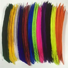 Plumas de pavo Real para tiro con arco, plumas Multicolor de 18cm ~ 25cm de longitud total, accesorios de flecha, 1000 Uds.