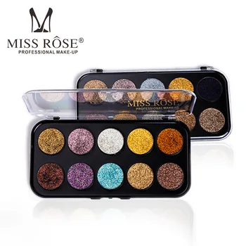 

MISS ROSE Professional Shimmer Eye Makeup Glitter Eyeshadow Palette Shimmer Eye Shadow Long Lasting Make Up Cosmetic 7001-085M