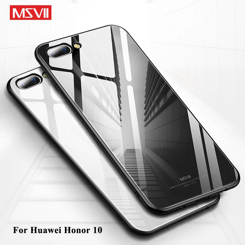 

Huawei Honor 10 View 10 20 Case MSVII Mirror Glass Coque For Huawei Honor 20 Pro Case Temepred Glass Back Cover Honor 10 20 Lite