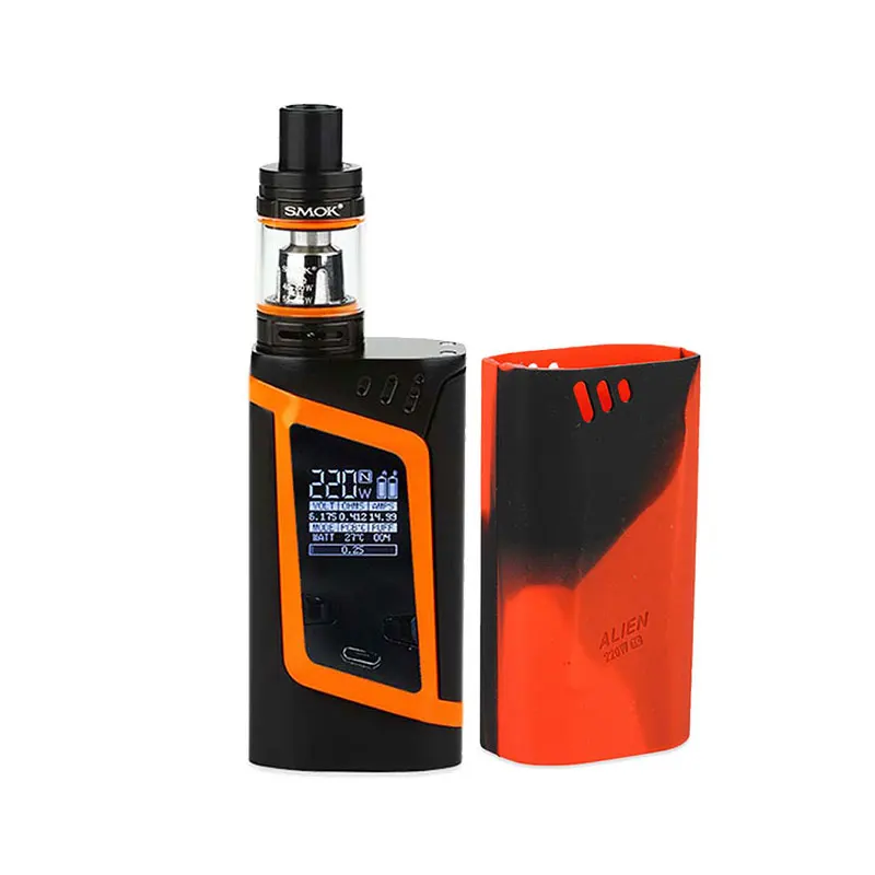 

100% Original Smok Alien Kit Alien 220W Box Mod with 3ml TFV8 Baby Tank Electronic Cigarette Vape VS Smok ULTRA Gpriv Alien Mod