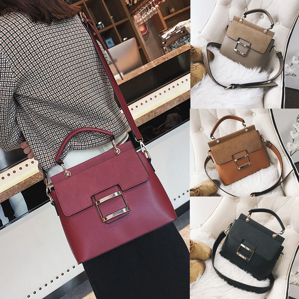 Повседневная модная женская классическая сумка на плечо с матовой текстурой, сумка-мессенджер, квадратная сумка, сумки через плечо для