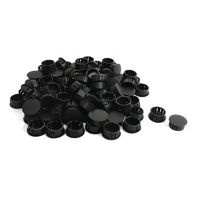 

SKT-22 22.2mm x 26mm x 11.3mm Black Snap in Mount Blank Lock Hole Plug 100Pcs