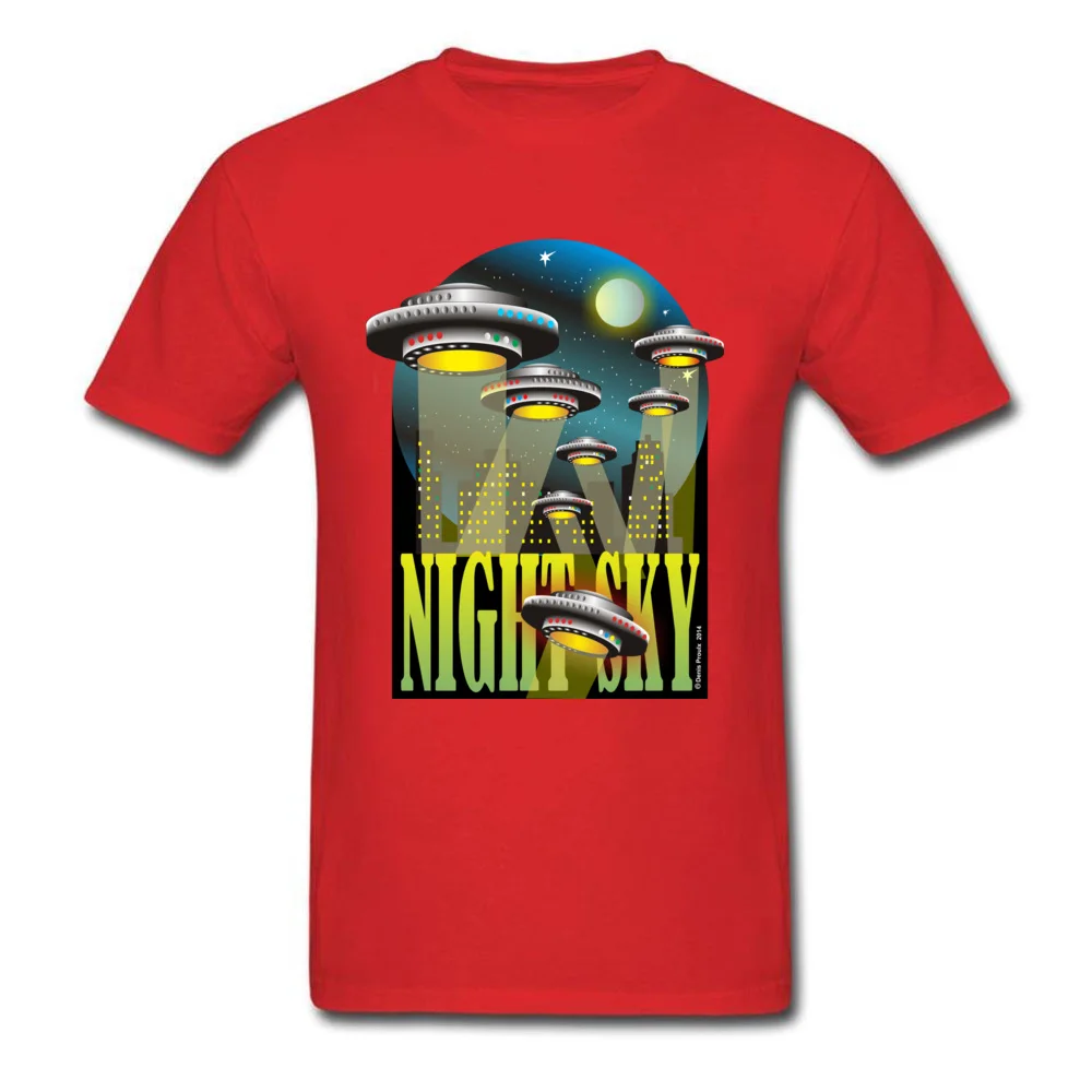 NightSkyOne 100% Cotton Tops Shirt for Men Classic Tshirts Summer Faddish Round Neck Tops T Shirt Short Sleeve NightSkyOne red