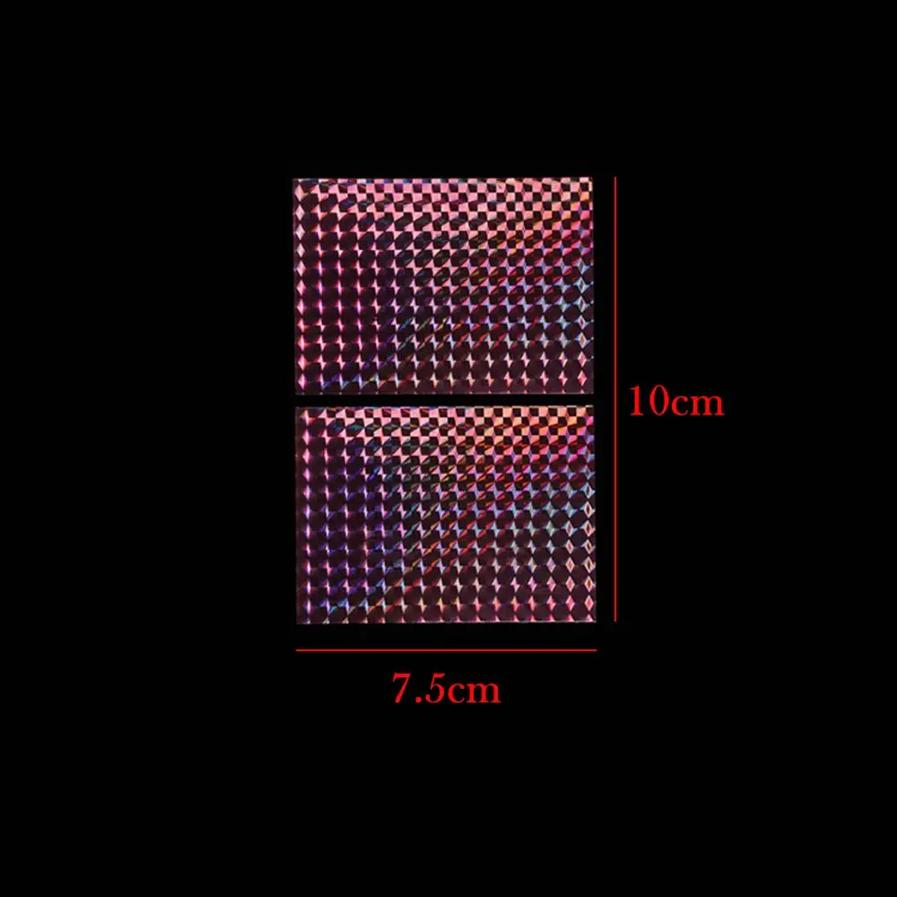 6 шт. голографические клеющиеся пленки приманка лента блестящая муха завязывание красочные искусственные металлические жесткие приманки стикер рыболовные аксессуары 7,5*10 см