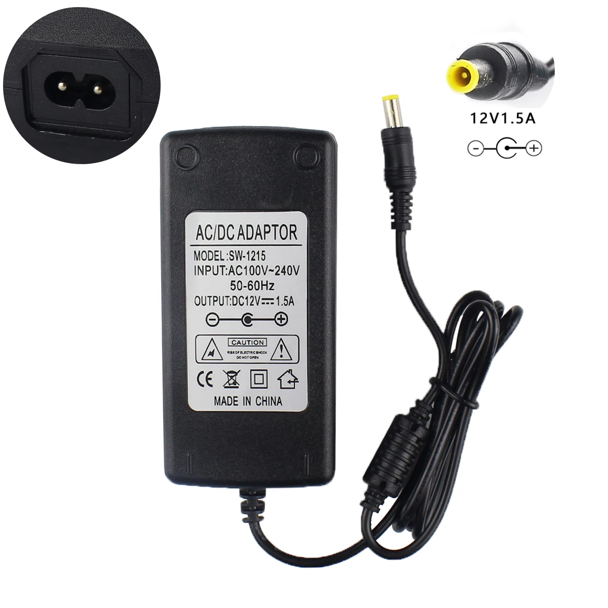 

12V1.5A 5.0mm AC Adapter For Casio Privia PX-130 PX-135 BK PX-150 PX-3S WK-6500 WK-6600 WK-7500 WK-7600 Digital Piano Keyboard