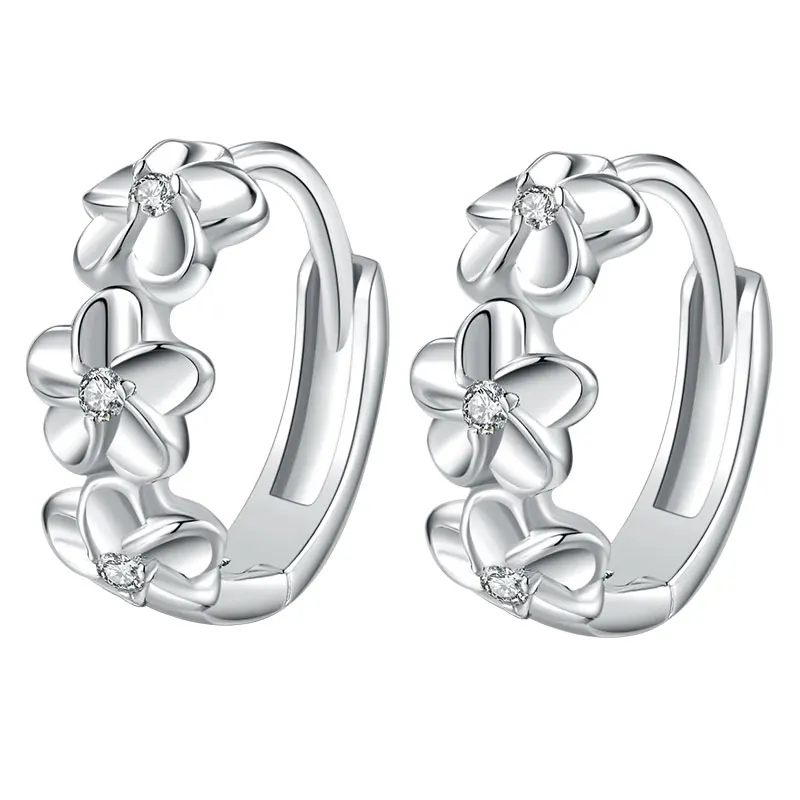 Женские серьги гвоздики из серебра 925 пробы с фианитом|Серьги-гвоздики| |