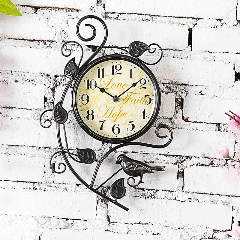 Buy 585G Vintage Sculpture Metal Leaf Bird Art Wall