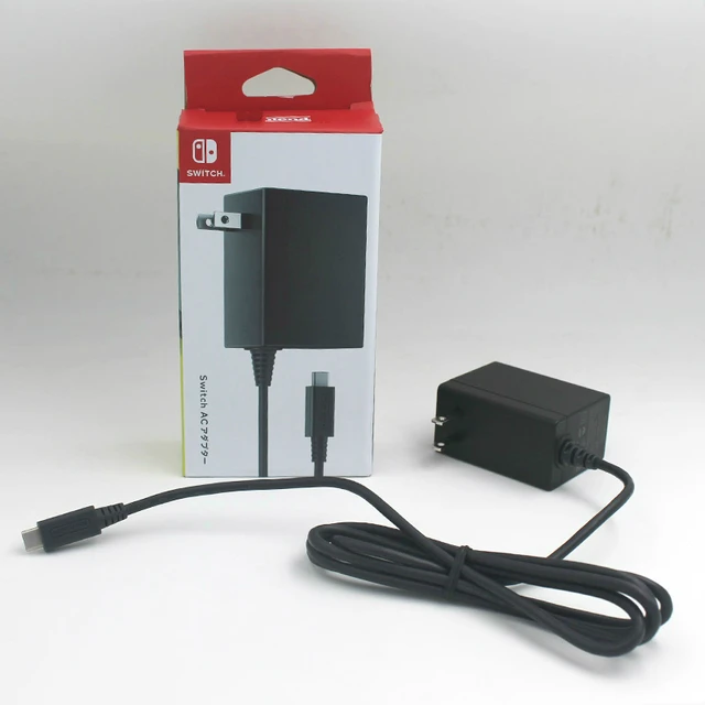 Fuente de alimentación Original para consola Nintendo Switch NS, cargador de pared para viajes en casa, carga AC, USB tipo C