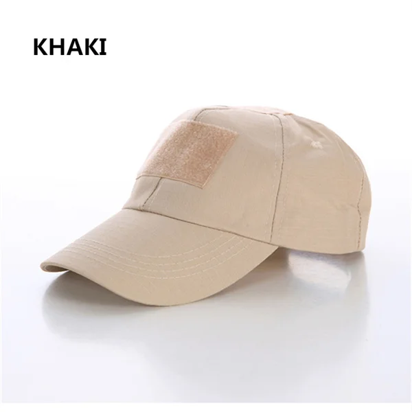 Мужская шляпа, летняя мужская камуфляжная тактическая шляпа, армейская бионическая бейсбольная кепка, военная Кепка - Цвет: KHAKI