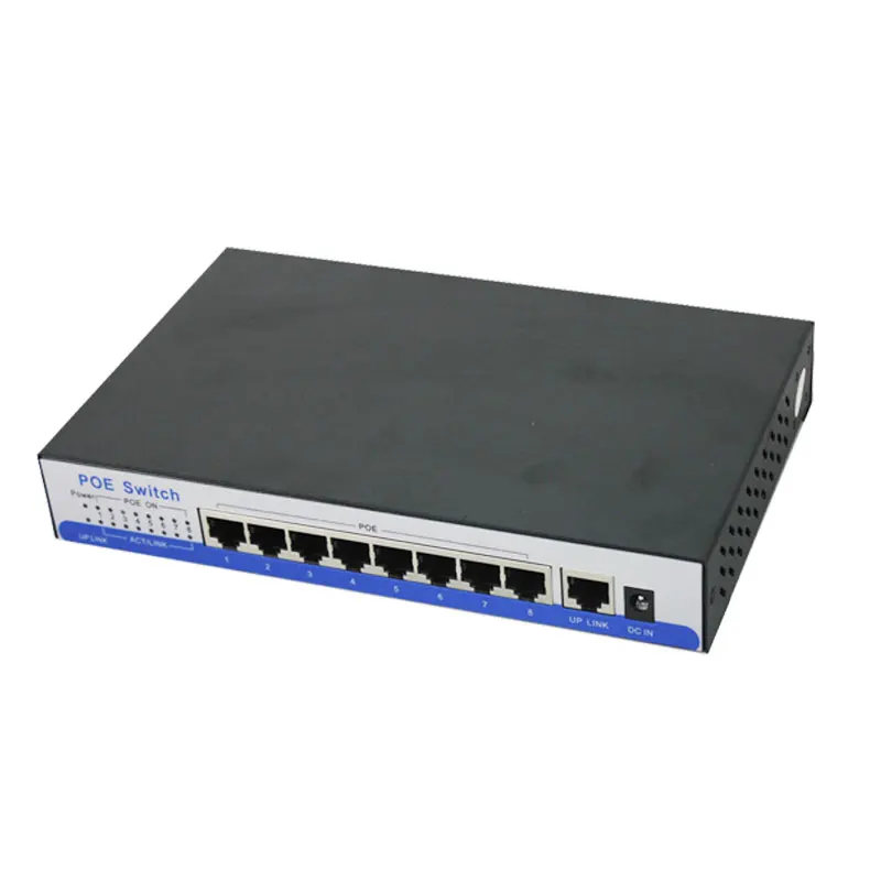 H8 порт гигабитный коммутатор poe 9 10/100/1000 Мбит/с rj45 8 IEEE802.3af/при активном для Dahua Hik WAPA
