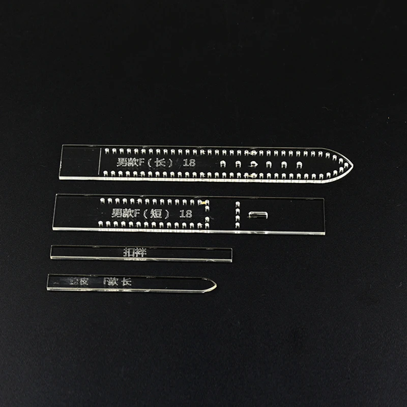 Прозрачный акриловый ремешок для часов трафареты Сделай Сам кожевенное ремесло инструмент для дома DIY принадлежности наручные Аксессуары для наручных часов - Цвет: For Men F  18