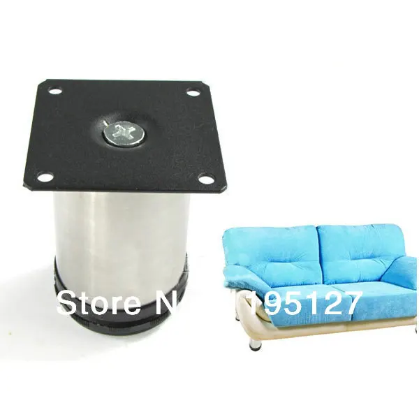 New 4pcs/Lot Simple Practical Metal Furniture Adjustable Cabinet Sofa Table Leg Feet 60mm Height Stainless Steel Free Shipping | Мебель