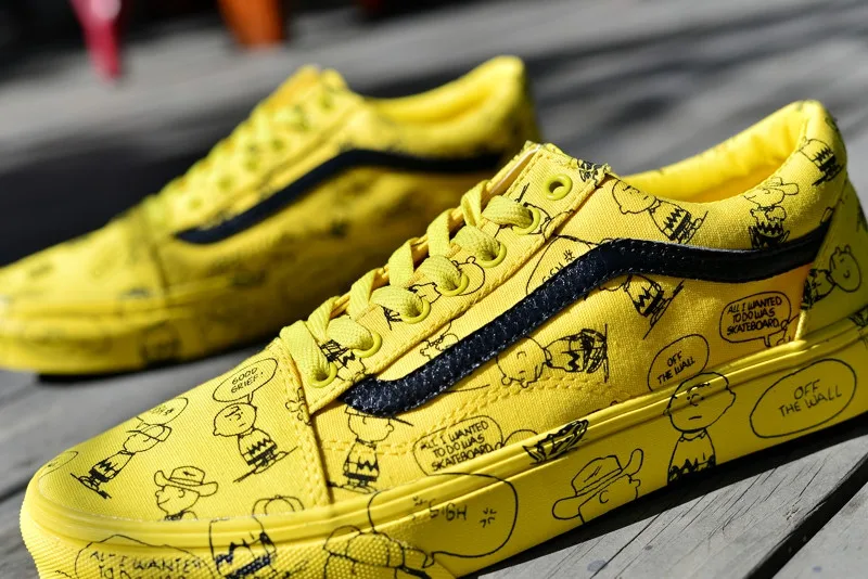 vans peanuts yellow old skool
