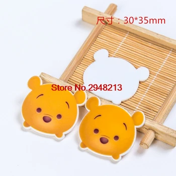 

Japan Cartoon bear planar resin crafts for DIY Crafts resin flatback 30*35mm 50pcs RET1336S