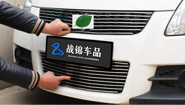 

high quality Stainless Steel Front Bottom Grille Grill Molding Cover Decoration Accessories For 2005-2014 Suzuki Swift