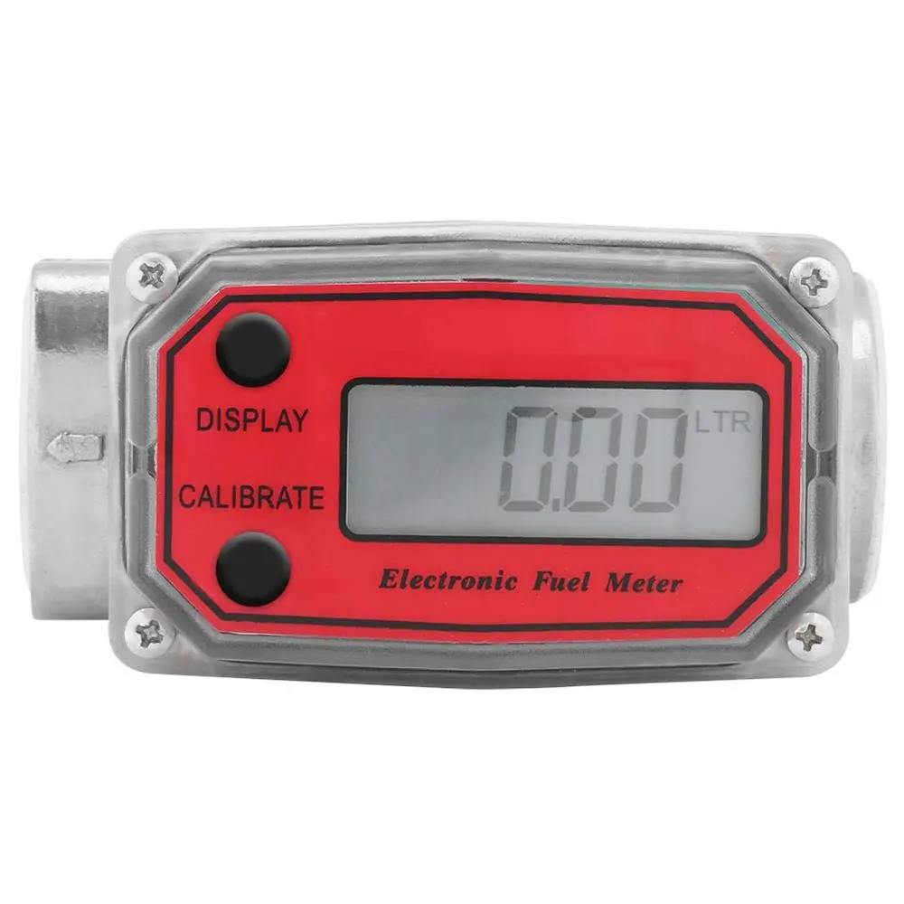 

Car Styling Digital Turbine Flowmeter 15-120L Diesel Fuel Flow Tester Indicator Sensor Counter Liquid Water Flow Measure Tool