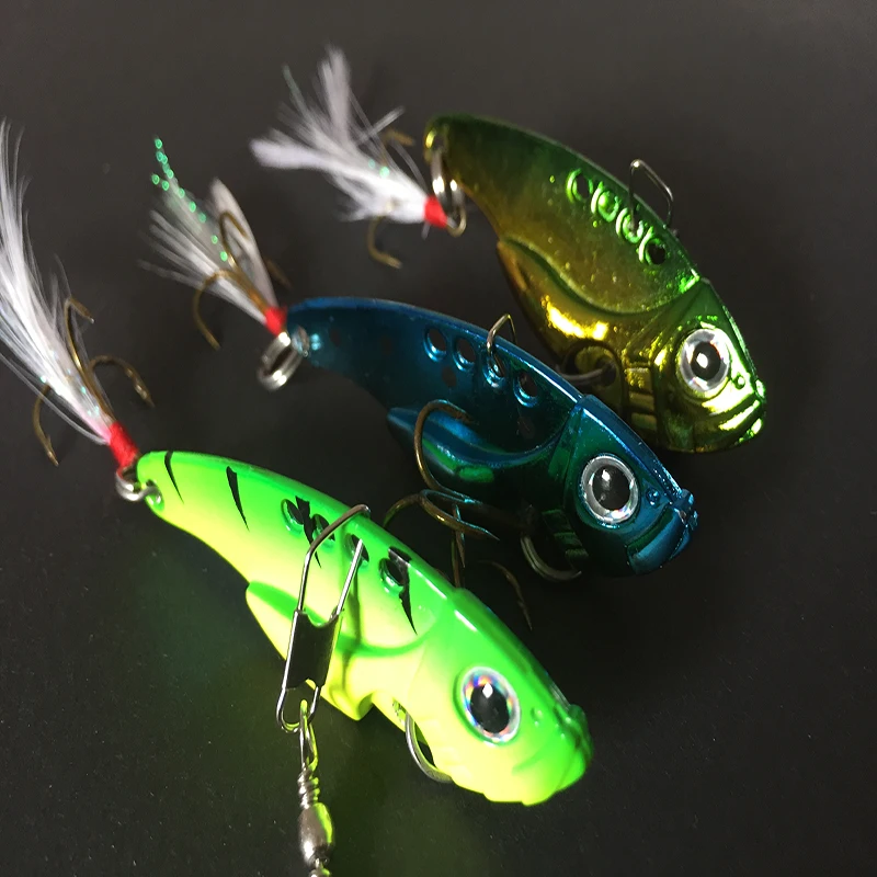 1PCS Fishing Bait VIB 12g Carp Fishing Lures China Metal Fishing Tackle