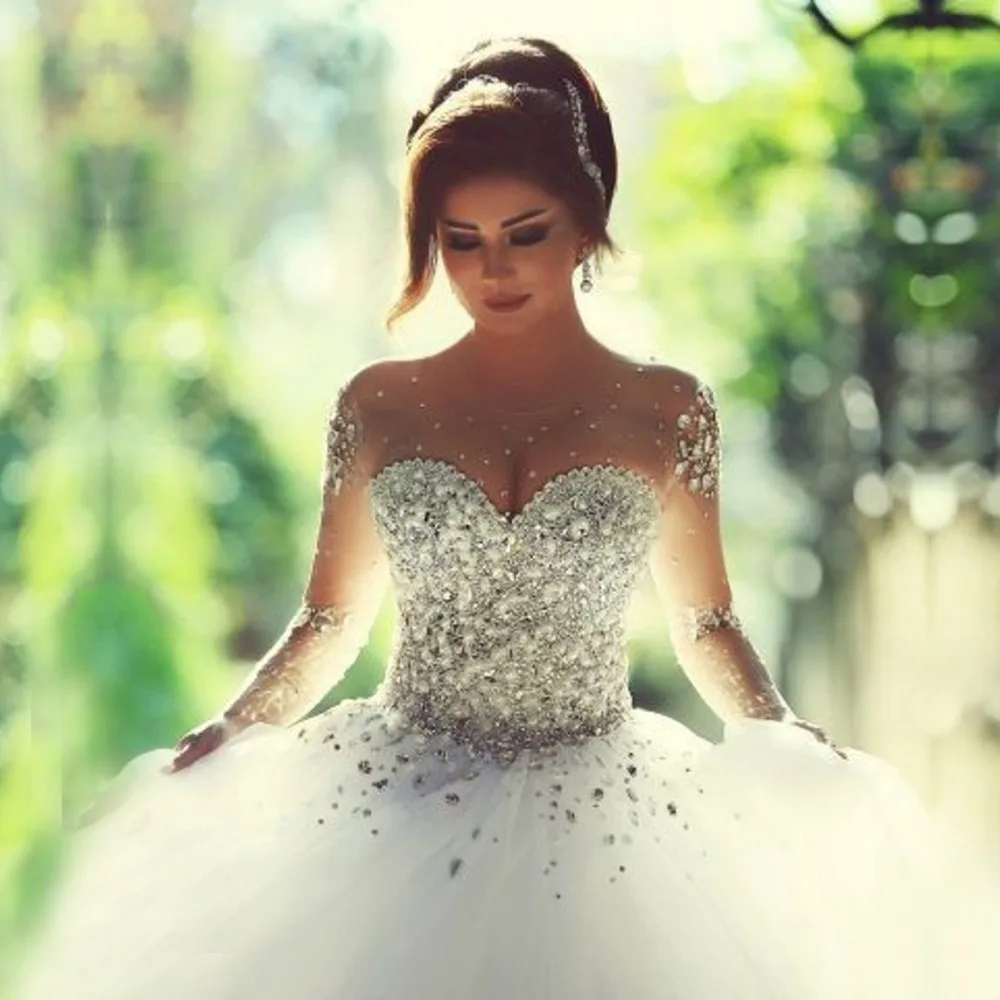 Vestido-De-Noiva-Princesa-Elegant-Long-S