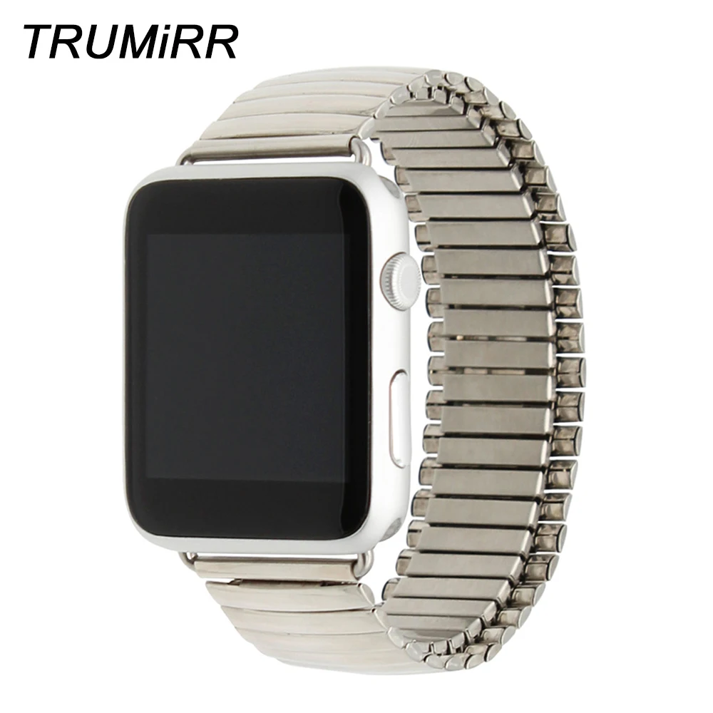 In Acciaio Inox Cinturino Cinturino Elastico per iWatch di Apple Orologio  38mm 42mm di Ricambio Fascia di Collegamento Della Cinghia Del Braccialetto  di Argento + SIM Card e Adattatori|strap bracing|steel packing strapstrap