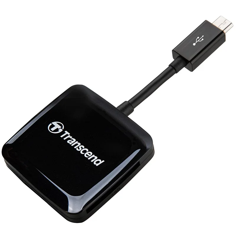 

Transcend High Quality OTG card reader High Quality SD / Micro SD card Adapter with Extrnal USB Port for Android Phones tablet