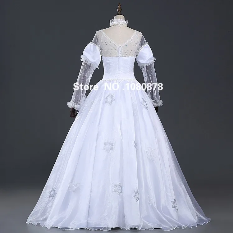 Алиса в стране чудес косплей костюм белая королева Mirana костюм для взрослых на Хеллоуин костюмы Mirana белое платье
