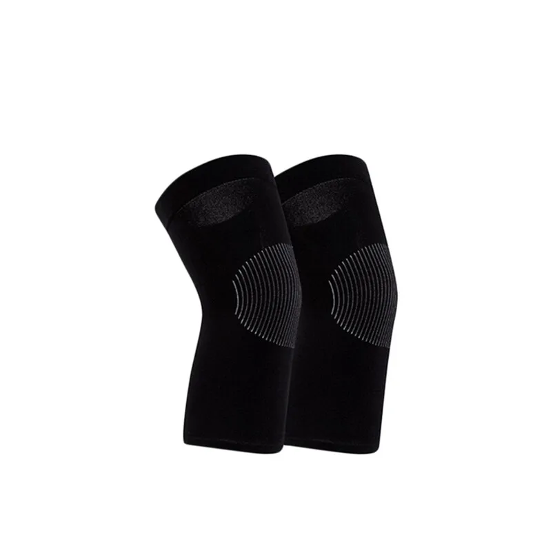 1 Pair knitted Knee Pad Wrap Elastic Knee Brace Support For Volleyball Running Sports Safety Knee Protector Wholesale 30ST10 (1)