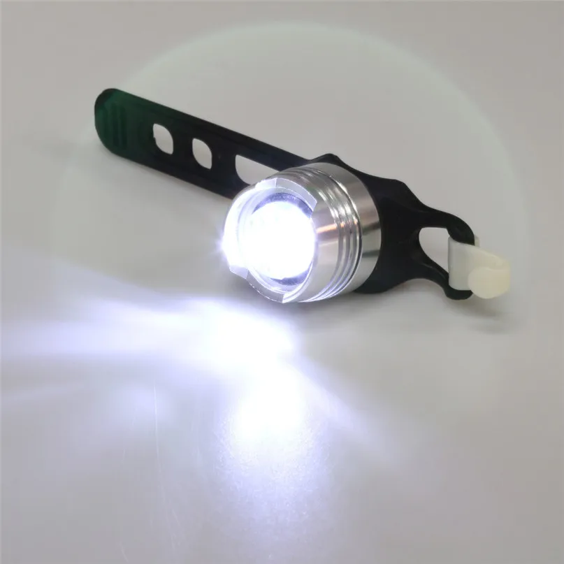 Practical LED Bicycle Bike Front Rear Tail Helmet Flash Light Safety Warning Lamp Fine light reflectors #2M17 (10)
