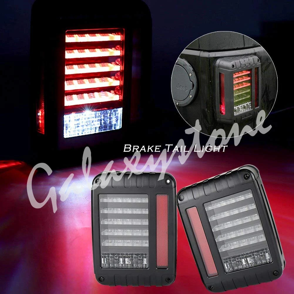 

For Jeep Wrangler Rear LED Tail Lights Brake Light LED Reverse Light 2 PCS