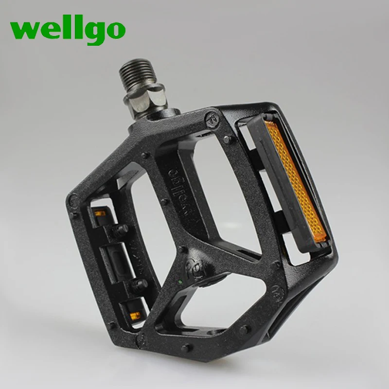 Ультралегкая велосипедная педаль Wellgo B249DU из алюминиевого сплава стальная