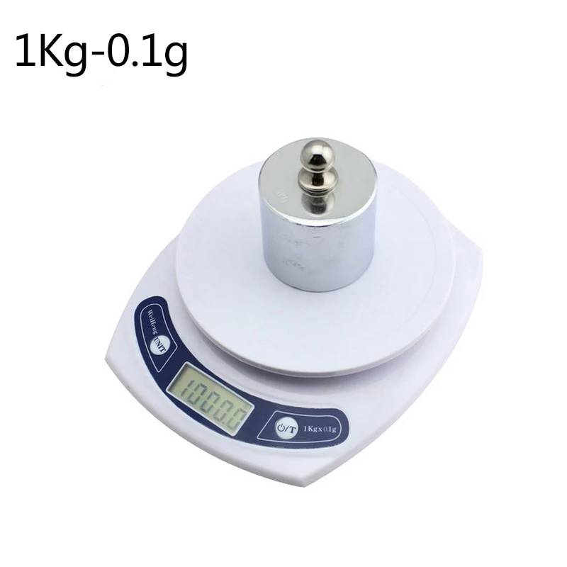 ЖК-дисплей цифровые весы 7 кг 0,1/0,5/1g Кухня Электронные Весы Многофункциональный Еда весы для Кухня выпечки магазины фруктов - Цвет: 1Kg-0.1g