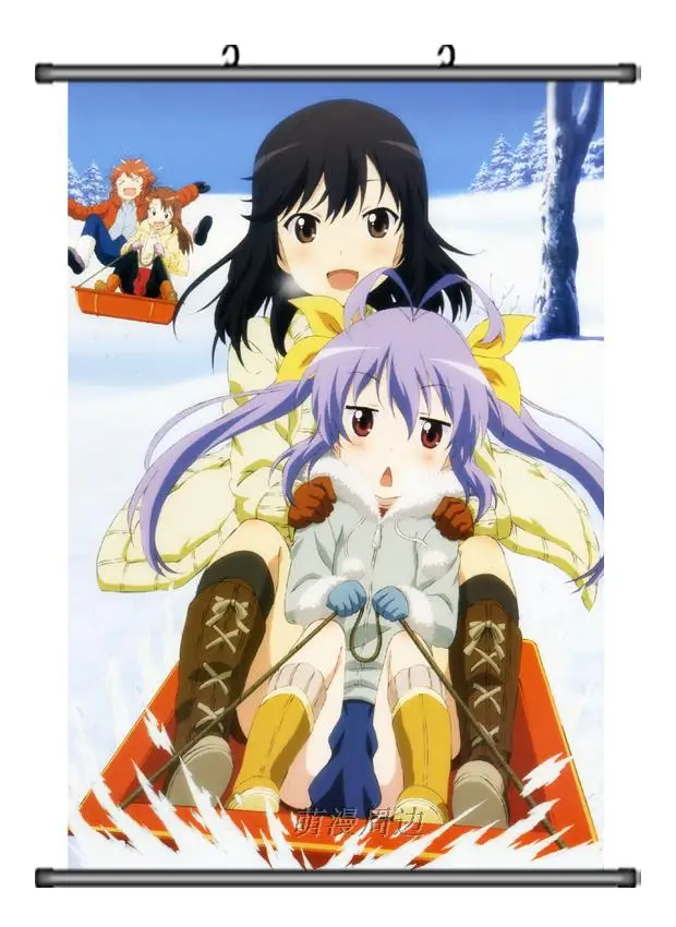 Японское аниме Non Biyori Hotaru Ichijo & Natsumi Koshigaya Miyauchi Renge домашний декор настенный плакат