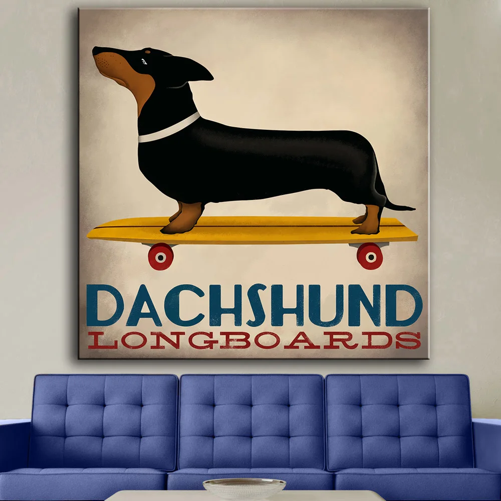 Popular Dachshund Posterbuy Cheap Dachshund Poster Lots From - Hdartisan Canvas Art Animal Poster Dachshund Langboards Oil Painting Homedecor Wall Pictures For Living Room popular dachshund posterbuy cheap dachshund poster lots from - hdartisan canvas art animal poster dachshund langboards oil painting homedecor wall pictures for living room